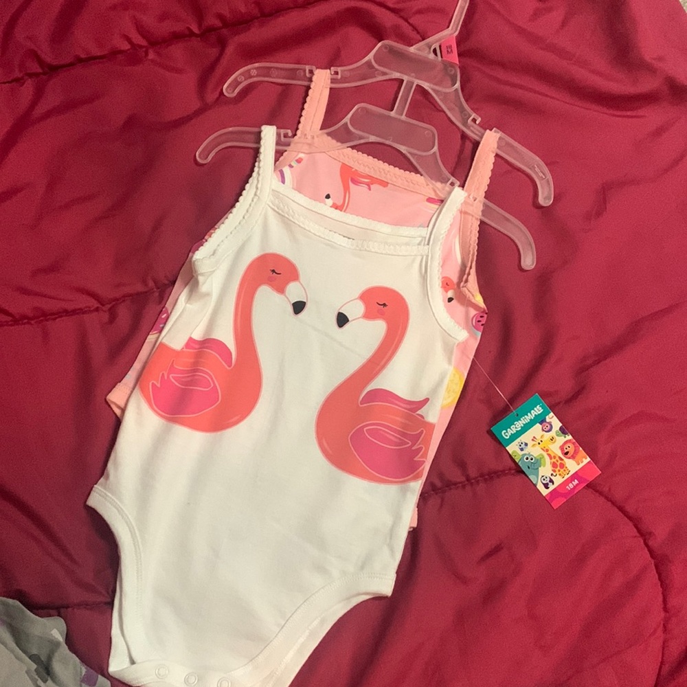 Garanimals onesies pink and white